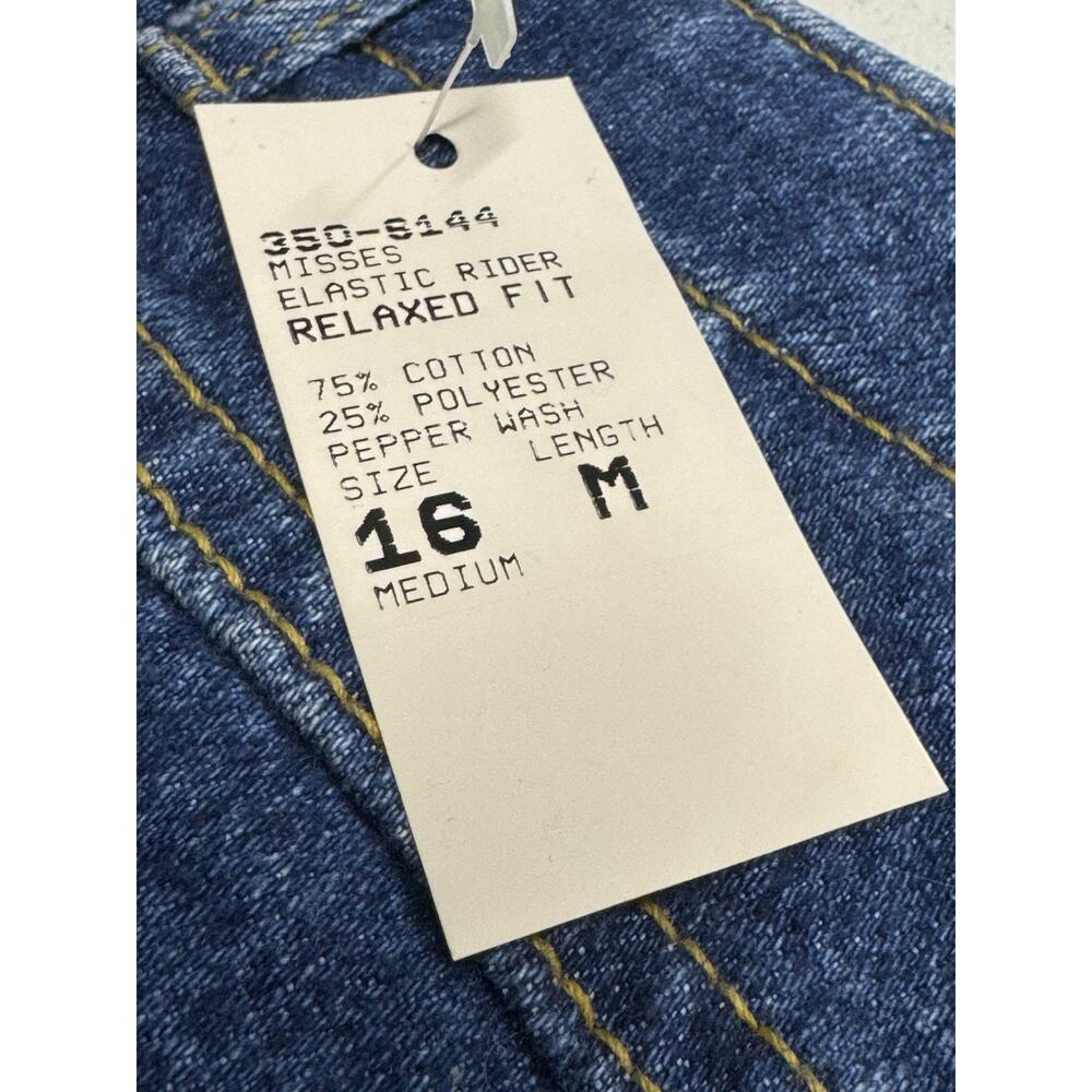 NWT Vintage Lee Misses Relaxed Riders Narrow Ankle High 16 Med Waisted Jeans - Picture 5 of 10
